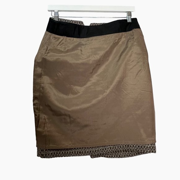 J. Crew Timber Metallic Tweed Pencil Skirt Wool Size 8 - Picture 6 of 11